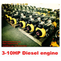 3-10HP Motor Diesel de Cilindro Único Resfriado a Ar